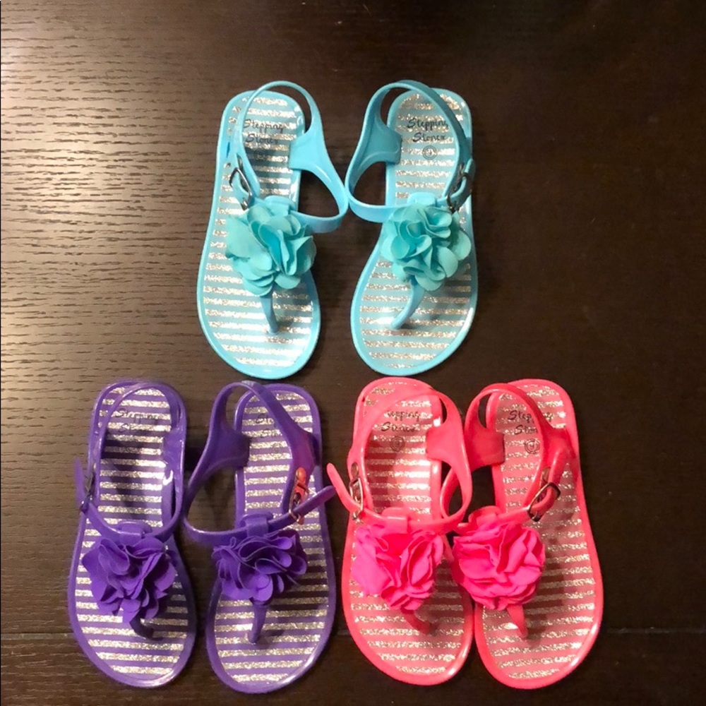 3 pair girls shoes